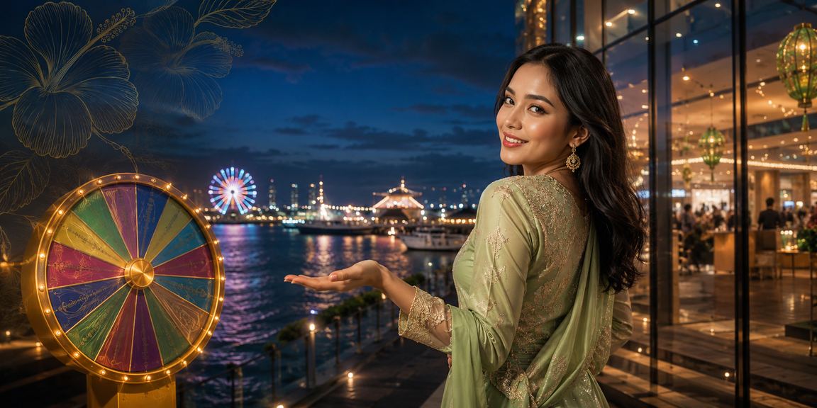 Pemain Malaysia bermain roulette dalam suasana perayaan Hari Raya di platform 47810